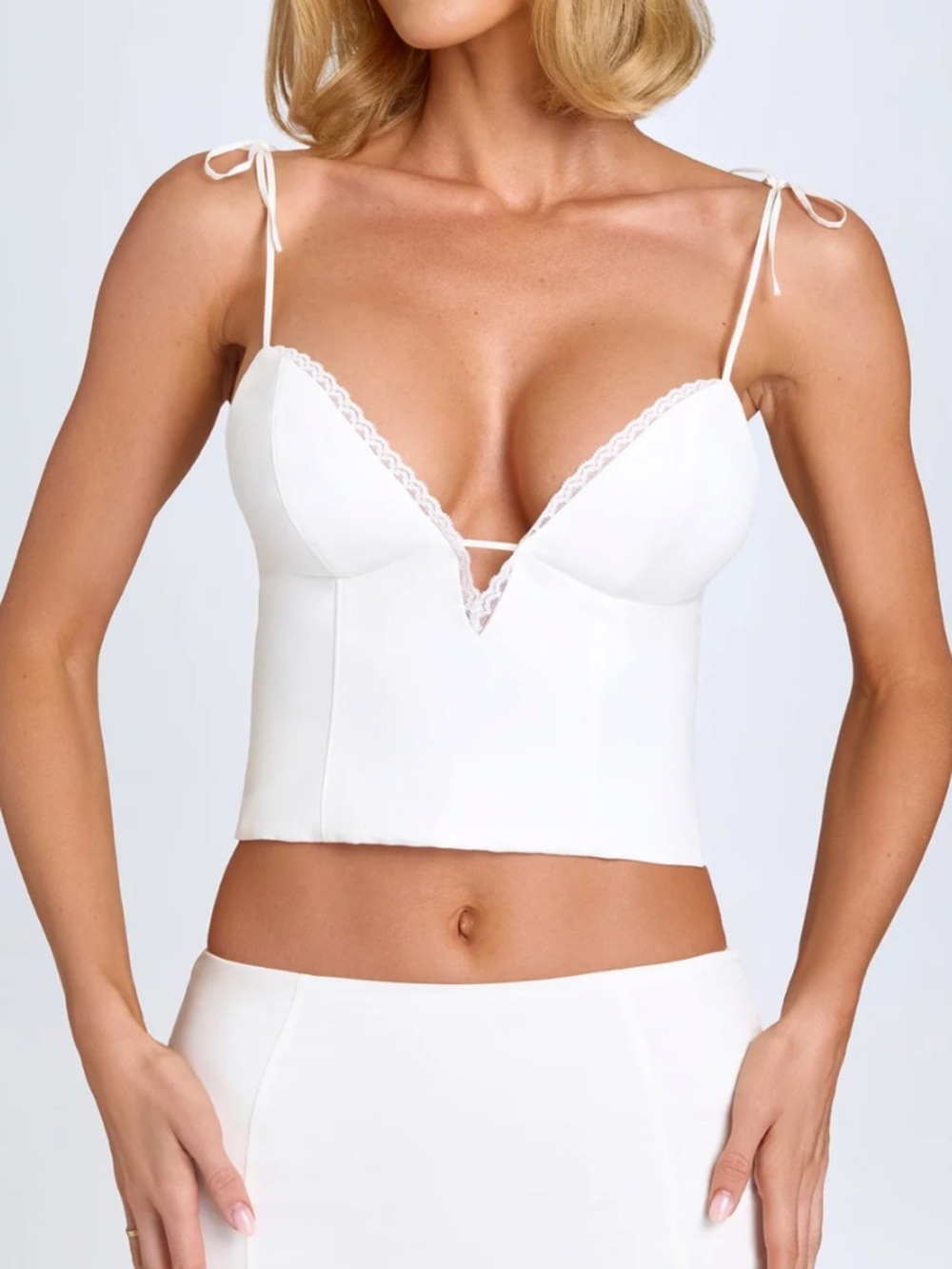 Oh Polly white crop top